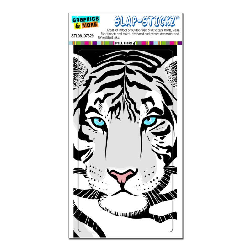 Tiger bengal siberian white - big cat - slap-stickz™ window bumper sticker