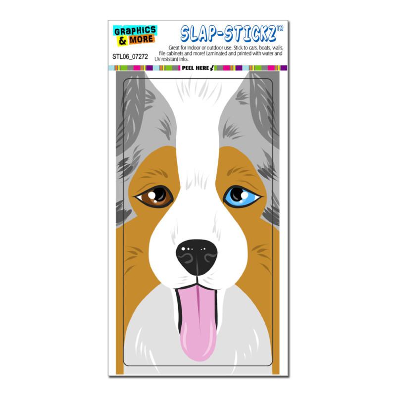 Australian shepherd - aussie blue merle dog pet - slap-stickz™ bumper sticker