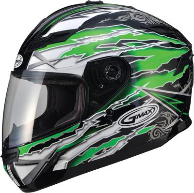 Gmax gm78 full face helmet firestarter black/green l g178226 tc-3