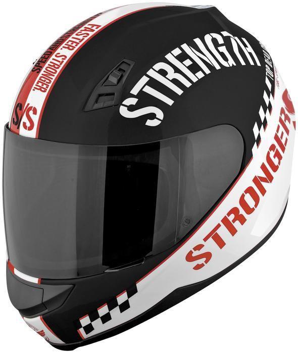 Speed and strength ss700 top dead center motorcycle helmet red sm/small