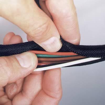 Russell heat protection wrap-it wires/hoses black slide-over 3/4" i.d. x 120" ea