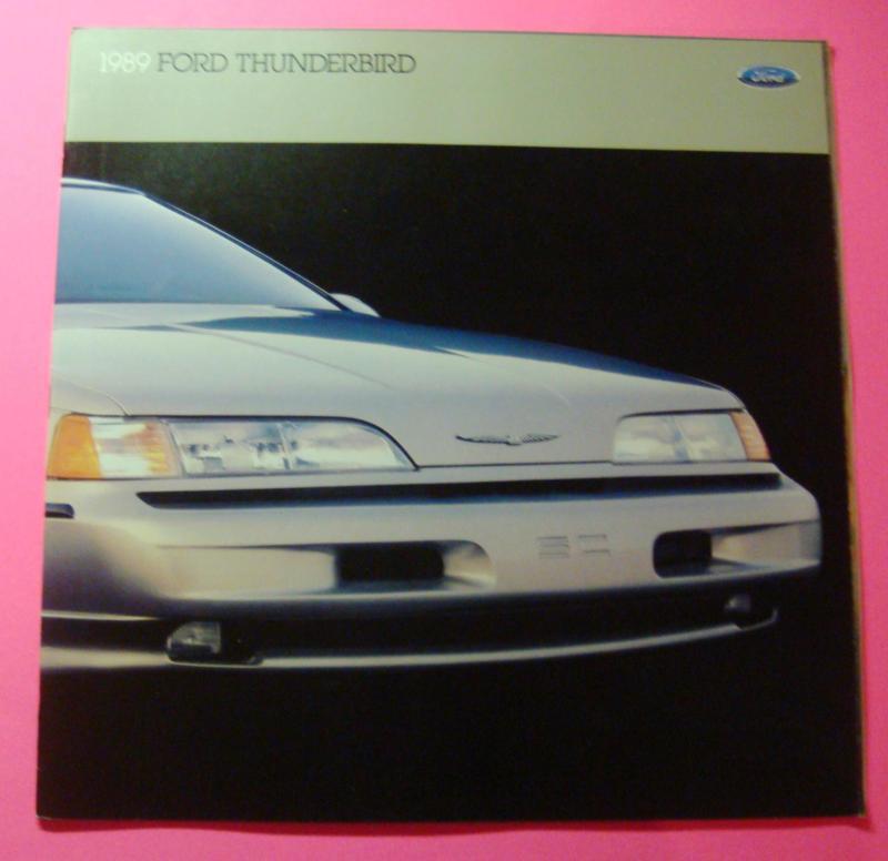 1989 ford thunderbird  showroom sales brochure..30 pages