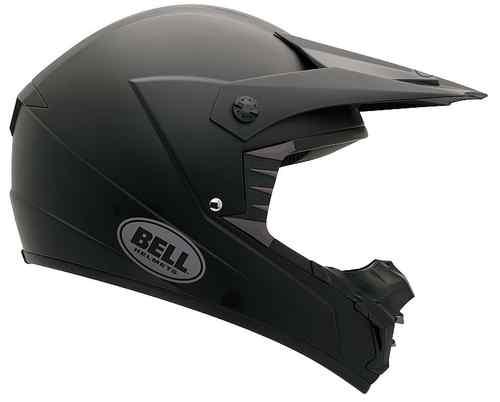 Bell sx-1 matte black solid helmet size m medium off road motocross helmet