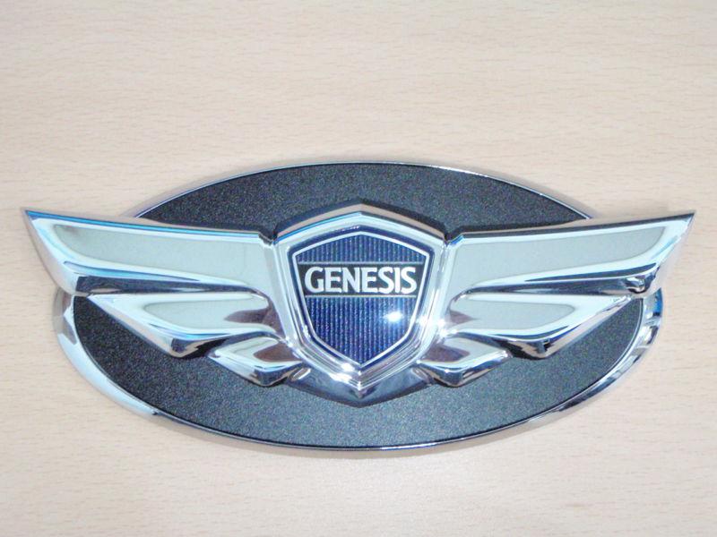Front grille rear trunk wing logo chrome emblem  08~2014+ hyundai genesis coupe 