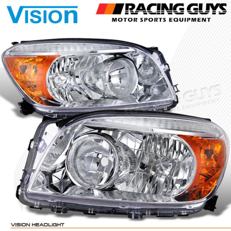 2006-2007 toyota rav4 suv replacement head lights front lamps amber turn signal