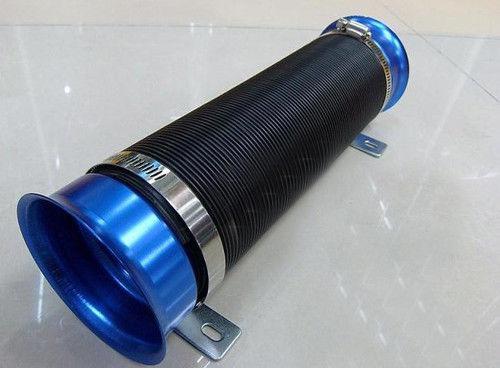Universal turbo multi flexible air intake pipe blue color high quality nice