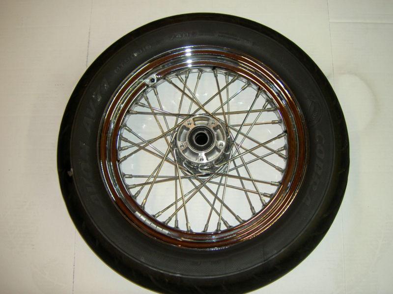 Harley davidson touring lace wheel and tire