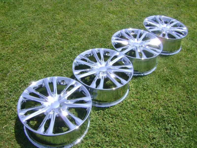 4-18" oem hyundai genesis sedan chrome wheels/rims