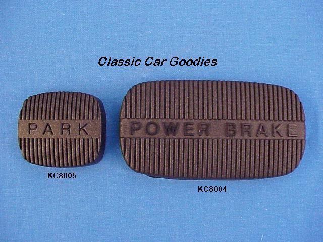 1961 1964 chevy emergency & brake pedal pads 1962 1963