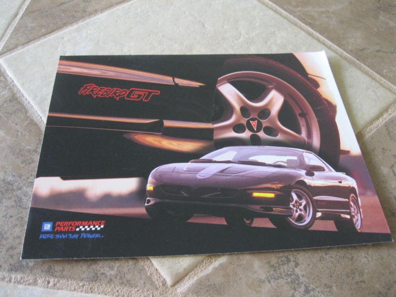 Gm performance parts firebird gt one page brochure