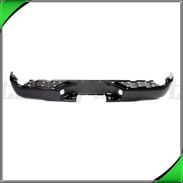05-09 toyota tacoma 2wd prerunner steel primed black rear step bumper impact bar