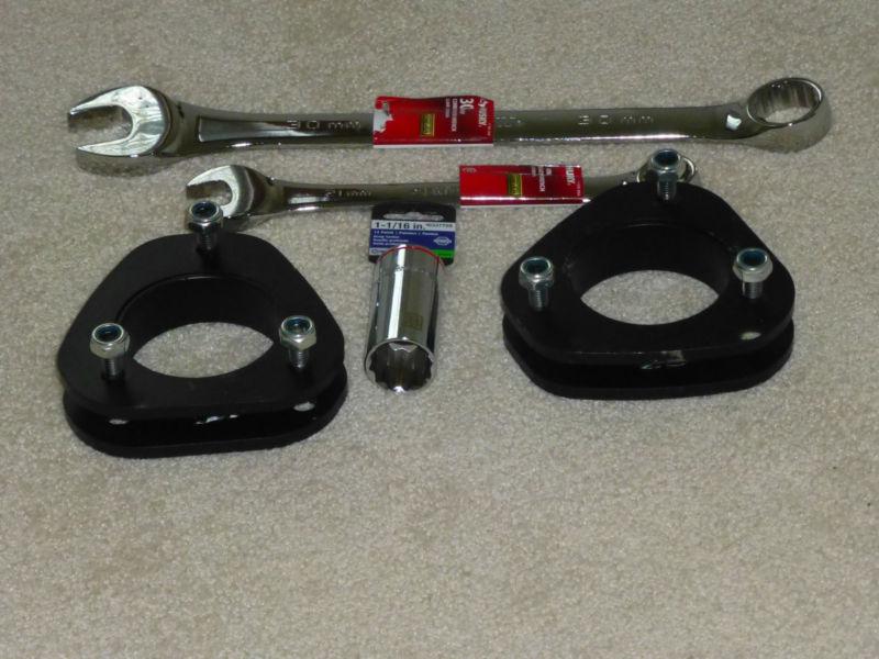 Carbon steel coil spacer lift kit front 2" 4x4 4wd fx4, wrenches, and socket too