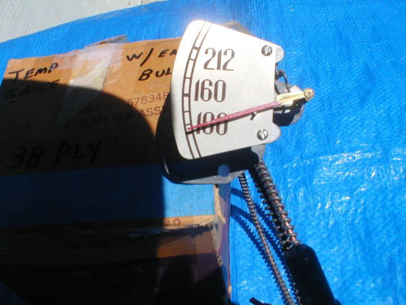 Nos 1938 plymouth heat temperature gauge radimeter 