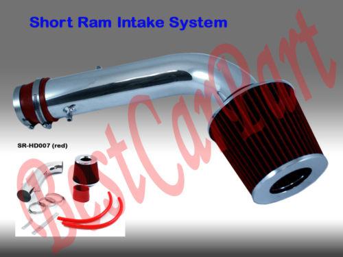 Bcp red 97-99 acura cl 3.0l v6 short ram air intake racing system + filter