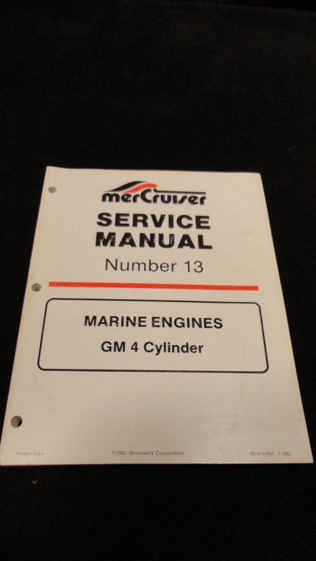 1993 mercruiser service tech manuals 13 #90-816462 gm 4 cylinder 3.0l&3.0lx (1)
