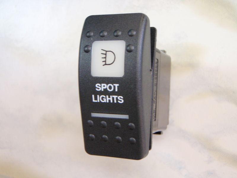 Spot light switch boat parts v1d1 black carling contura ii 2 white lighted lens 