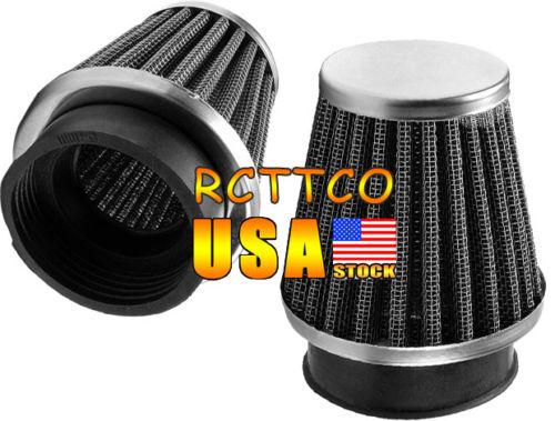 2pcs 48mm air filter fit intake cleaner motorcycle replacement cleaner system