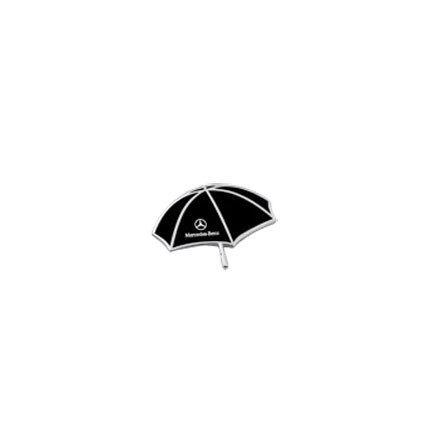 New genuine mercedes black umbrella charm key chain ring