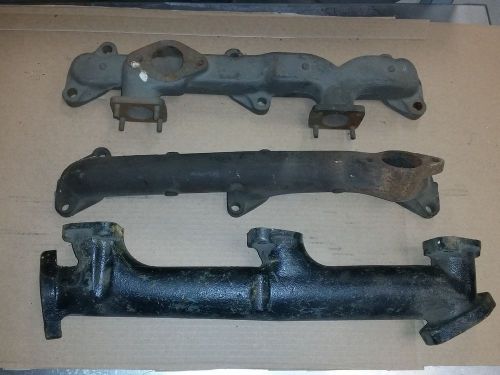 Lot of 3 old ford exhaust manifold flathead 21a9431 + 2 others