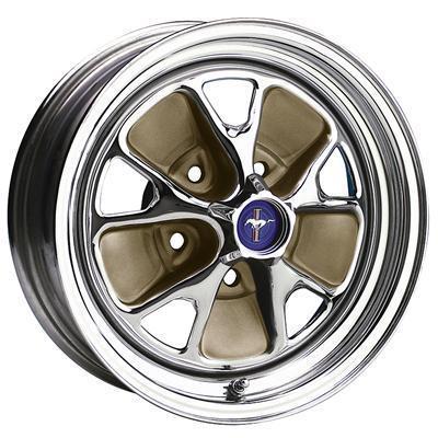 Wheel vintiques 55 series steel rallye chrome wheel 15"x6" 5x4.5" bc set of 2