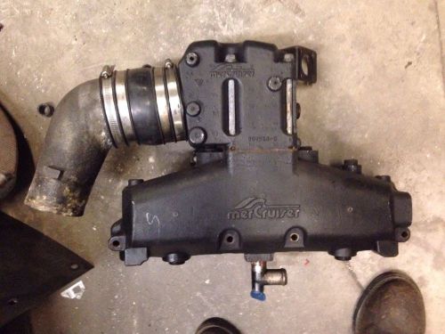 Mercruiser 5.7l exhaust manifold and high rise starboard starboard side
