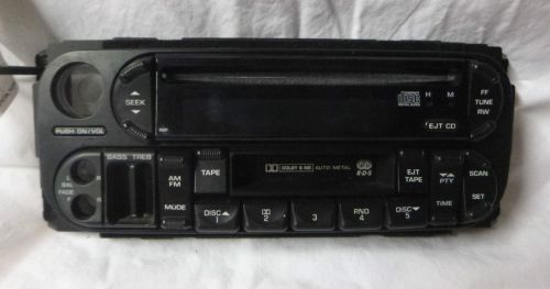 02-07 dodge chrysler jeep radio cd cassette face plate replacement p56038586ah