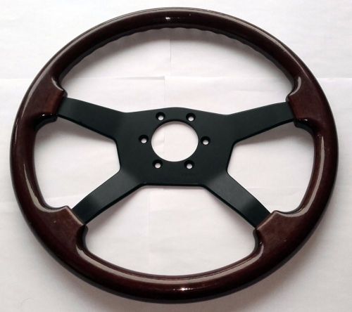 Raid wood steering wheel 5d 380mm vintage