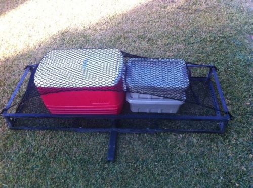 Cargo rack stretch net truck hitch 4x4 jeep universal cooler camping tie down