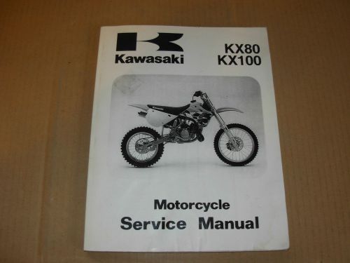 1991 -1997  kawasaki kx80 , kx100 motorcycle shop service manual