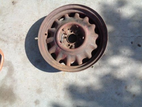 1935 1936 chevrolet artillery wheel  17&#034; rat rod original patina 2