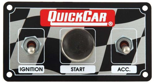 Quickcar racing products 4-5/8 x 2-1/2 in dash mount switch panel p/n 50-033