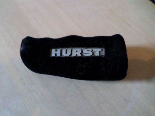 Vintage hurst black velvet shifter handle 3/8-24 fine threads