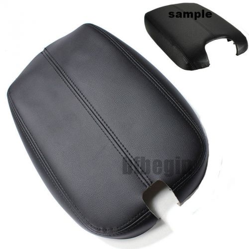For honda accord 2008-2012 black console lid  front armrest cover skin leather