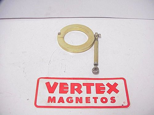 Billet vertex magneto distributor clamp &amp;adjuster rod with heims ratrod joe hunt