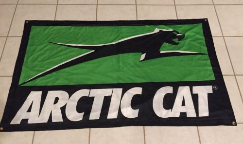 Arctic cat snowmobile atv 3&#039; x 5&#039; dealer flag banner lime green with grommets