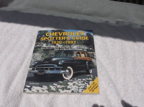 Chevy spotters guide book
