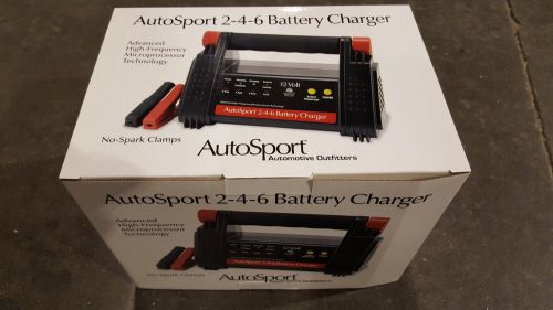 Auto sport 2/4/6 amp battery charger with led light indicator