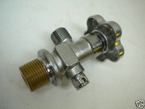 Nitrous bottle valve chrome 250 hp nox nos race 10 &amp; 15lb us made ns6943s