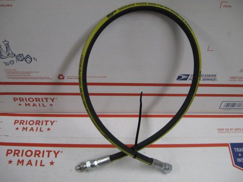 (1) genuine meyer plow ram hose 1/4 x 38&#034; new 22461 with swivel ends &amp; 1 adapter