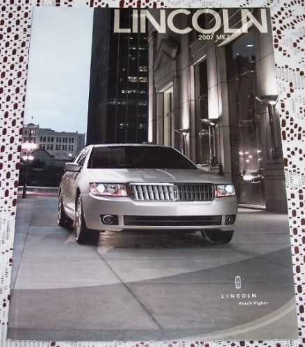 Brand new 2007 lincoln mkz 27 page deluxe sales literature brochure!