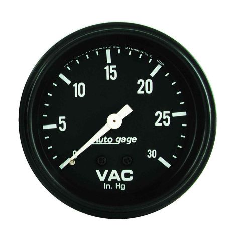 Auto meter 2317 vacuum gauge 2-5/8&#034;, 30 in. hg mech