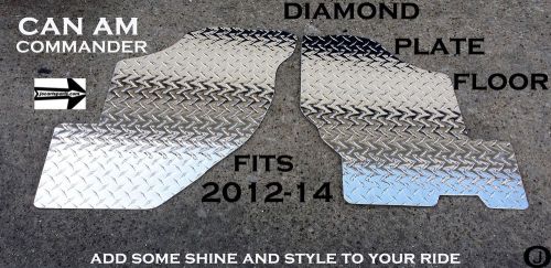 Can am commander custom cut diamond plate floor boards 2012-16