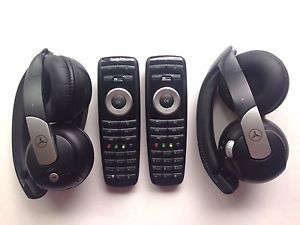 2009-2013 mercedes-benz s-class dvd wireless headphone remote control set oem #3