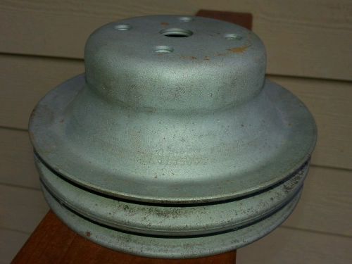 Chevy gm upper dual pulley 3995646 ah beadblasted and ready