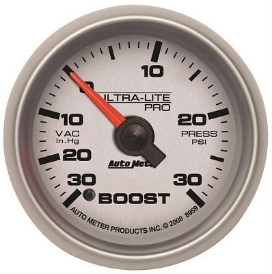 Auto meter 8959 ultra-lite pro series gauge 2-1/16&#034; boost/vacuum programmable