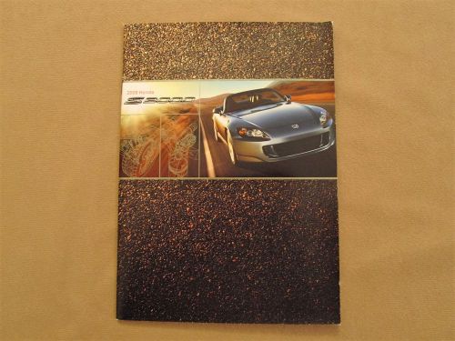 2009 honda s2000 sports car brochure catalog