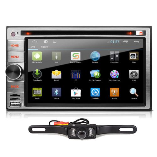 Gps navi android quad core 4.4 wifi 6.2&#034;double 2 din car radio stereo dvd player