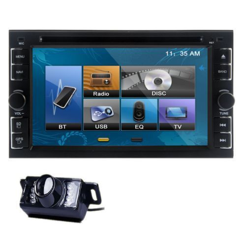 6.2&#034; in dash stereo double 2din car dvd player bluetooth radio+backup camera
