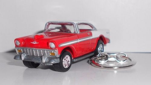 1956 chevy bel air red key chain