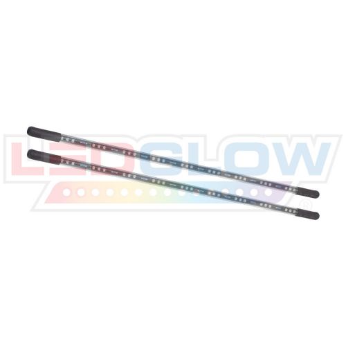 2pc - 24&#034; 7 color led slimline underbody add on tubes